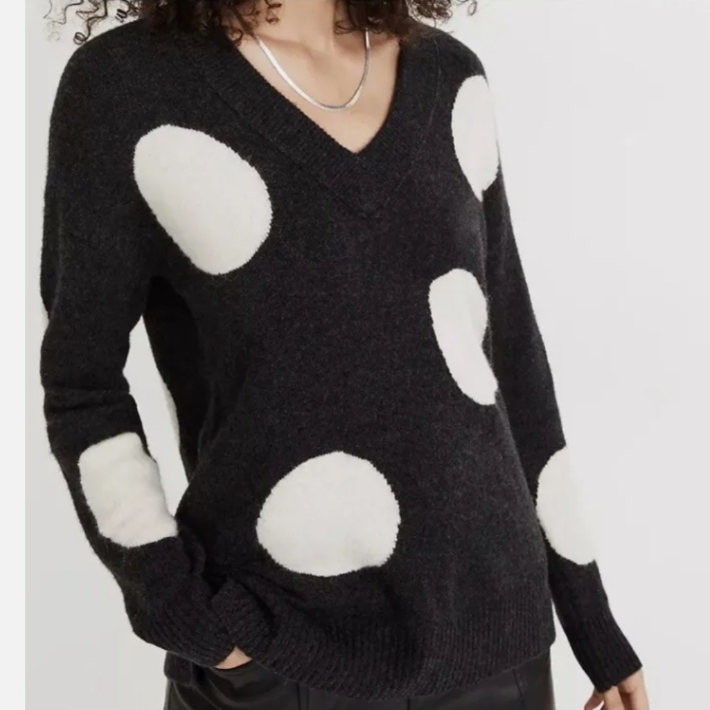 Madewell dotted Bartlett sweater